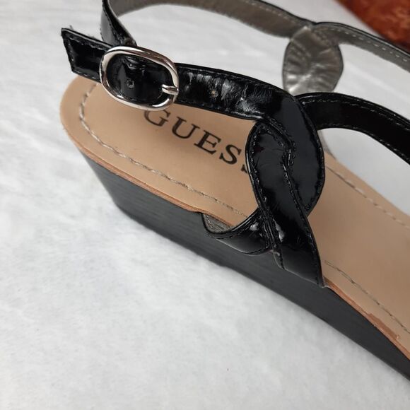 Guess Women's Black Strappy Sandals - Picture 5 of 8